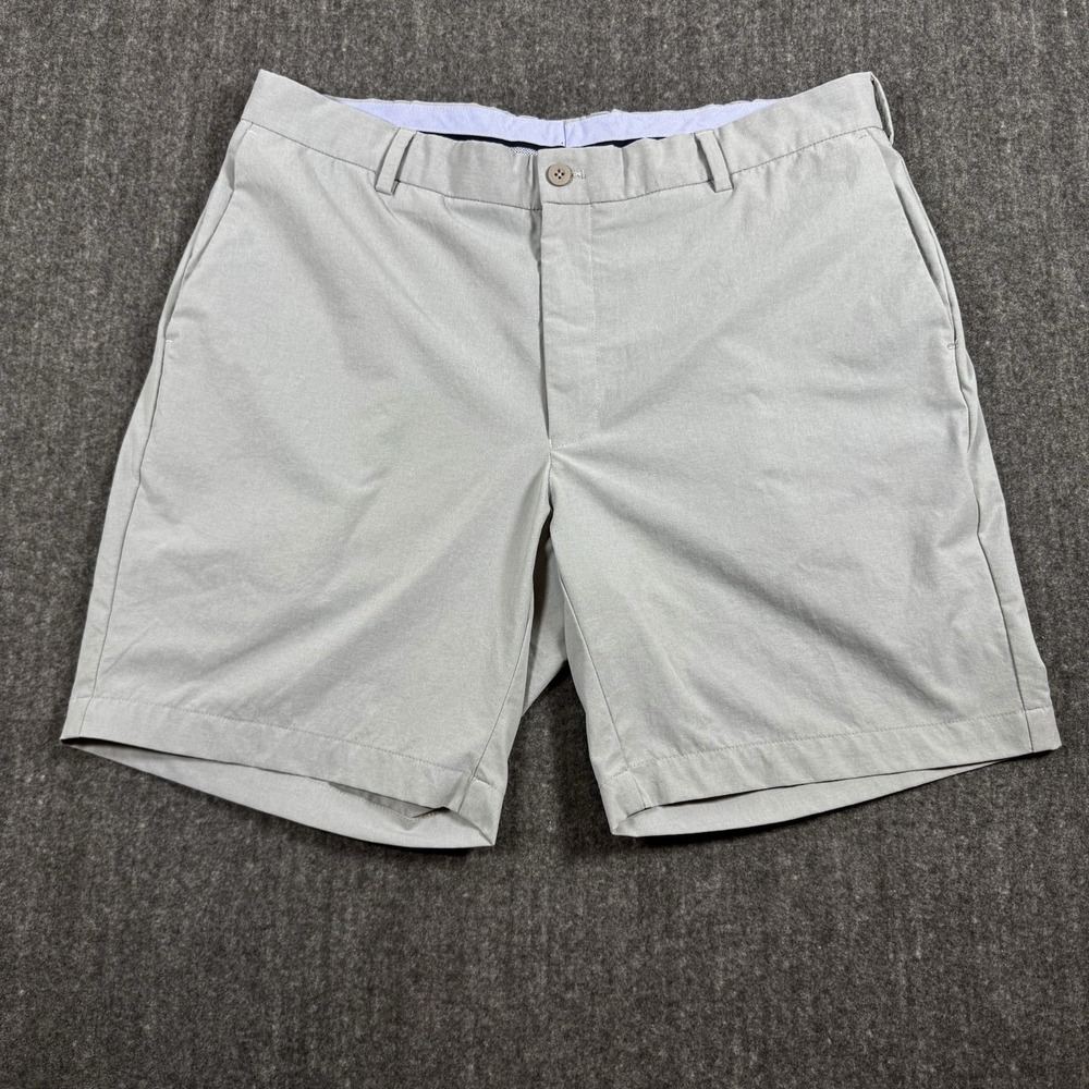 Peter Millar Crown Crafted Men's Gray Shorts Size 38 Golf Performance Casual